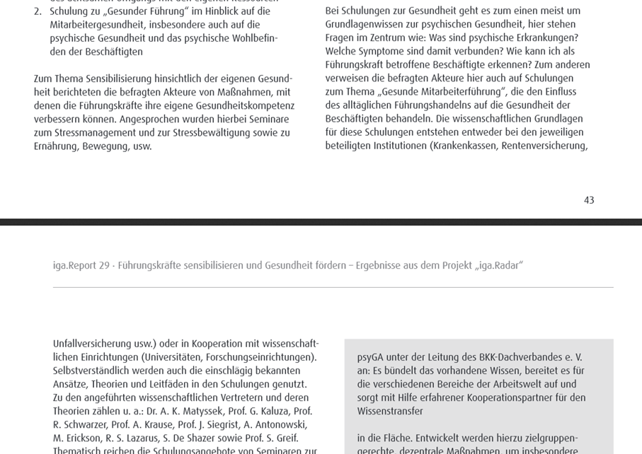 Ausschnitt aus dem iga-Report 029