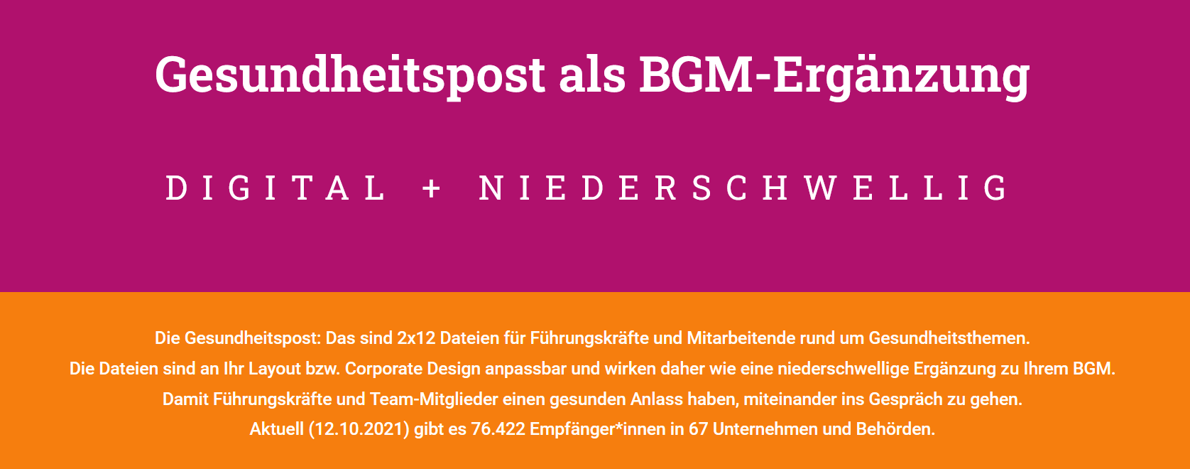 Führungskräfte von der Gesundheitspost überzeugen