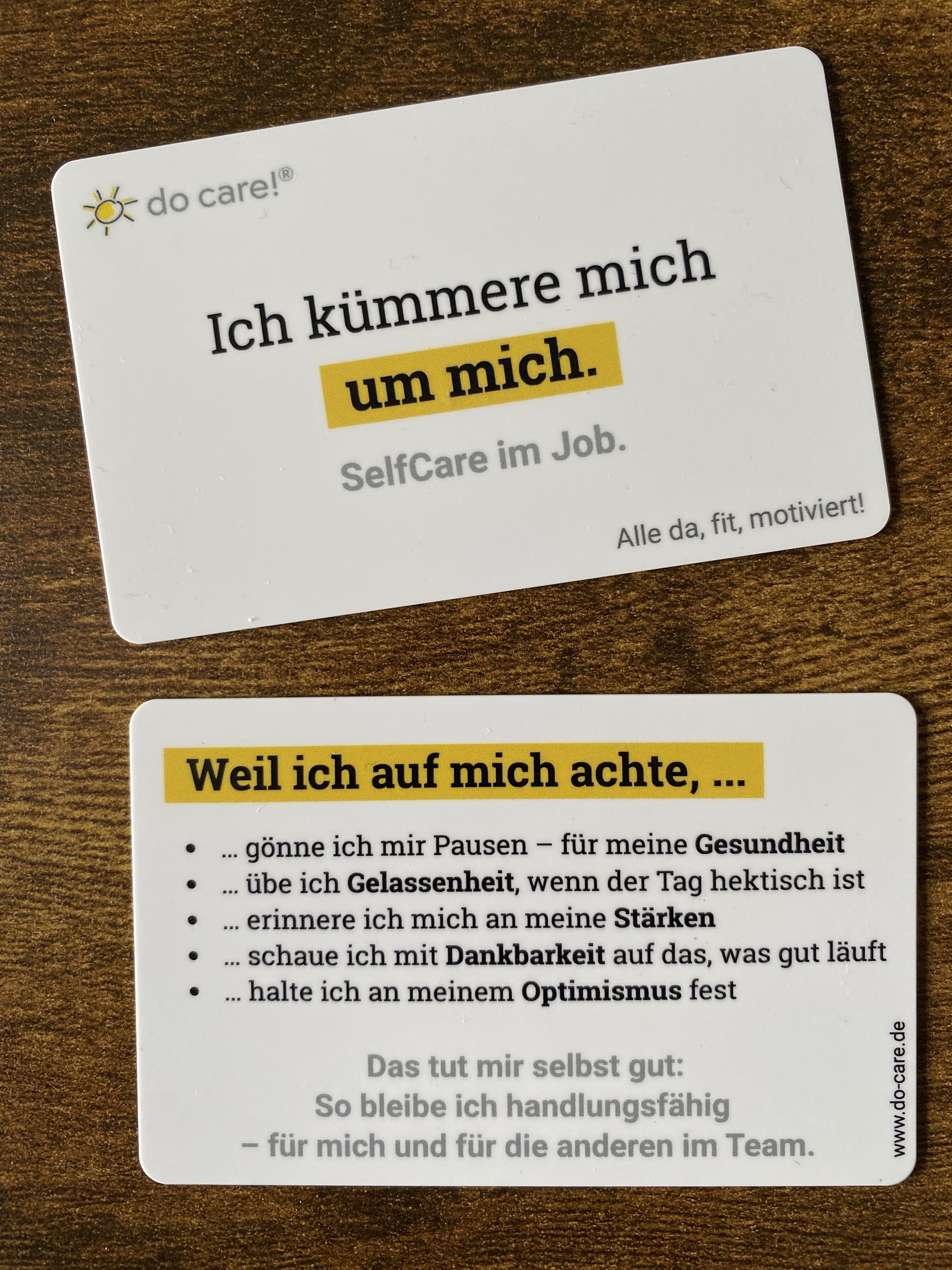 Die Selfcare-CareCard