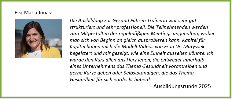 Frau jonas feedback