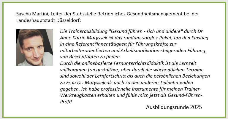 Sascha martini feedback