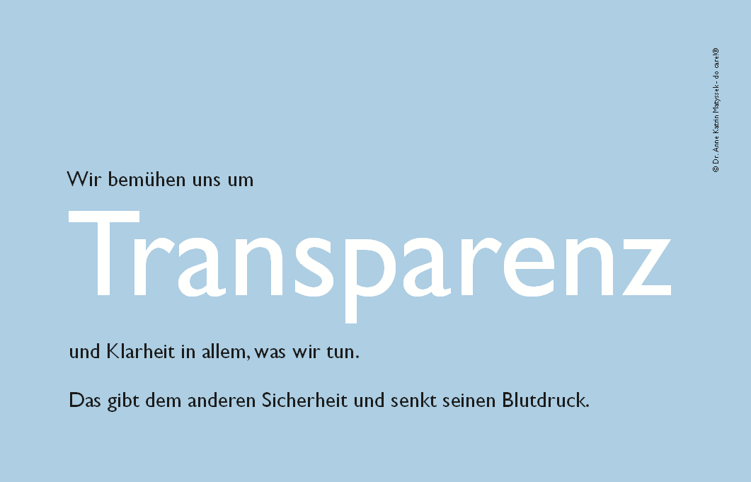 Impuls karte transparenz