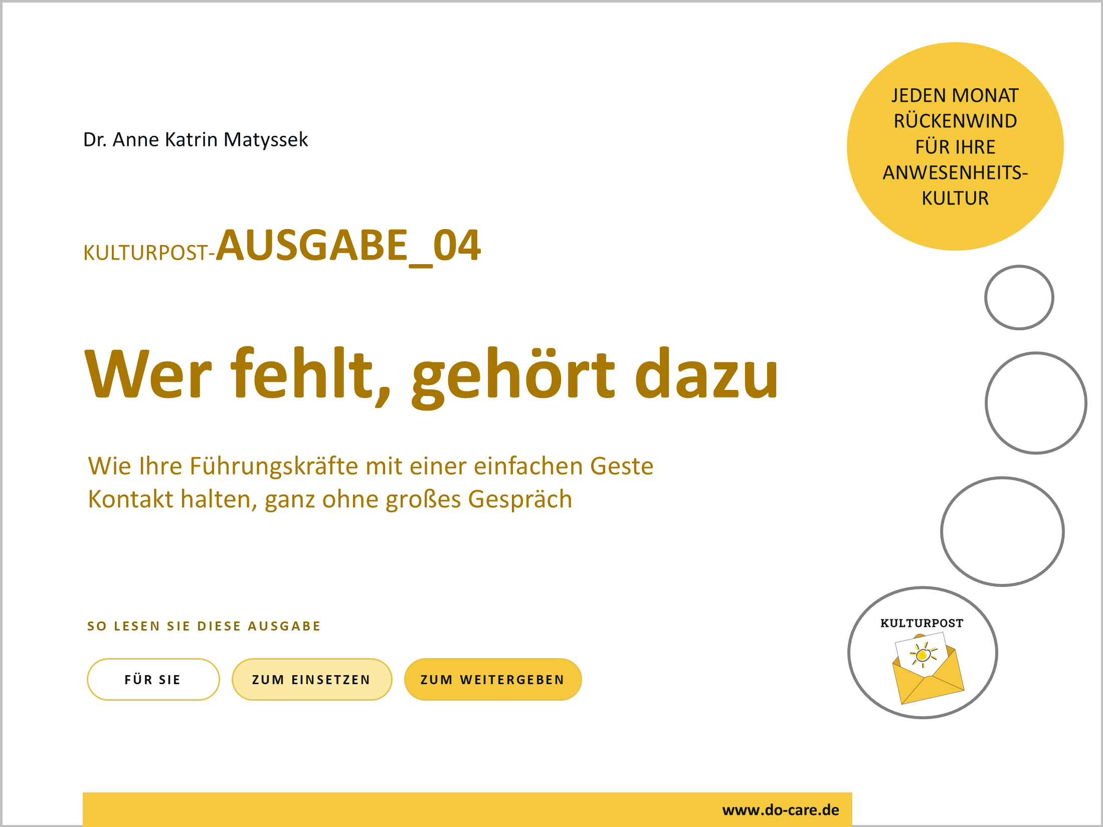 Cover Kulturpost Ausgabe 04 Wer fehlt gehoert dazu Muster